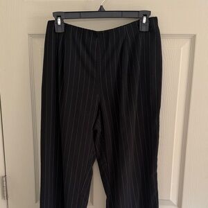 Vintage Black Pinstripe Pants